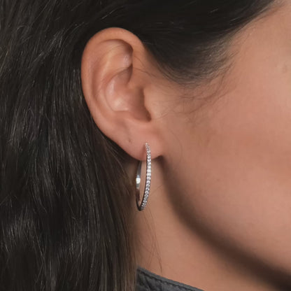 IVY L DIAMOND EARRING 30MM