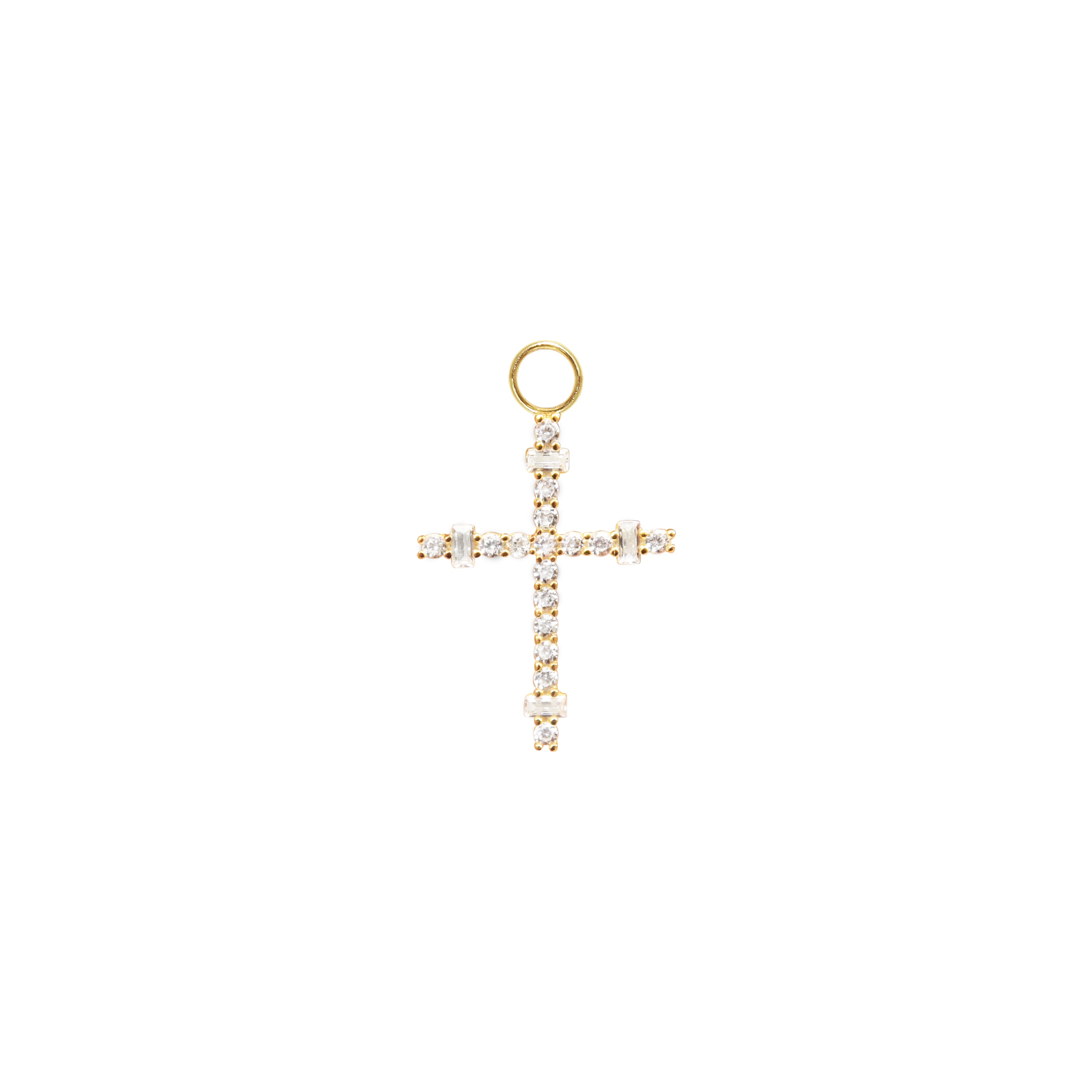 Baguette Cross Charm