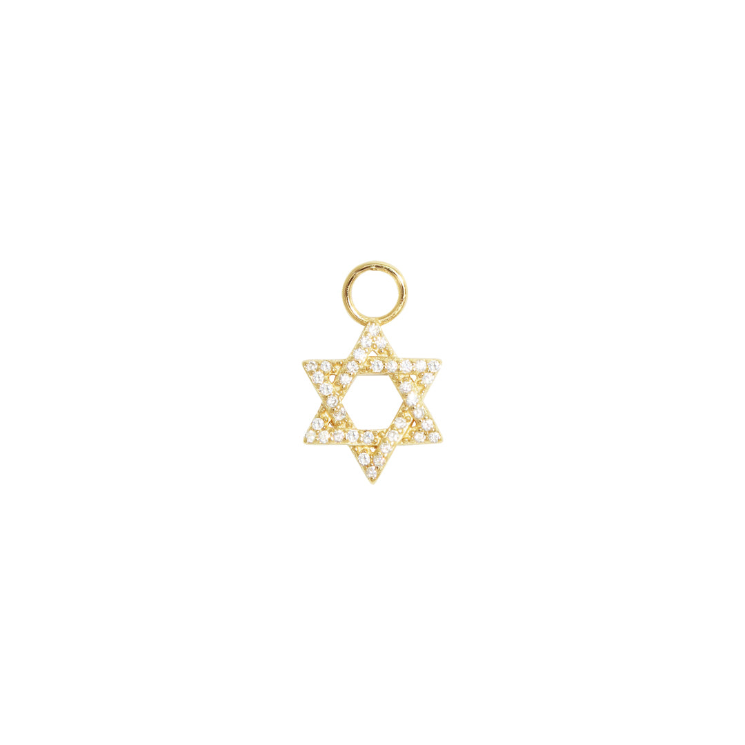 David Star Charm Gold