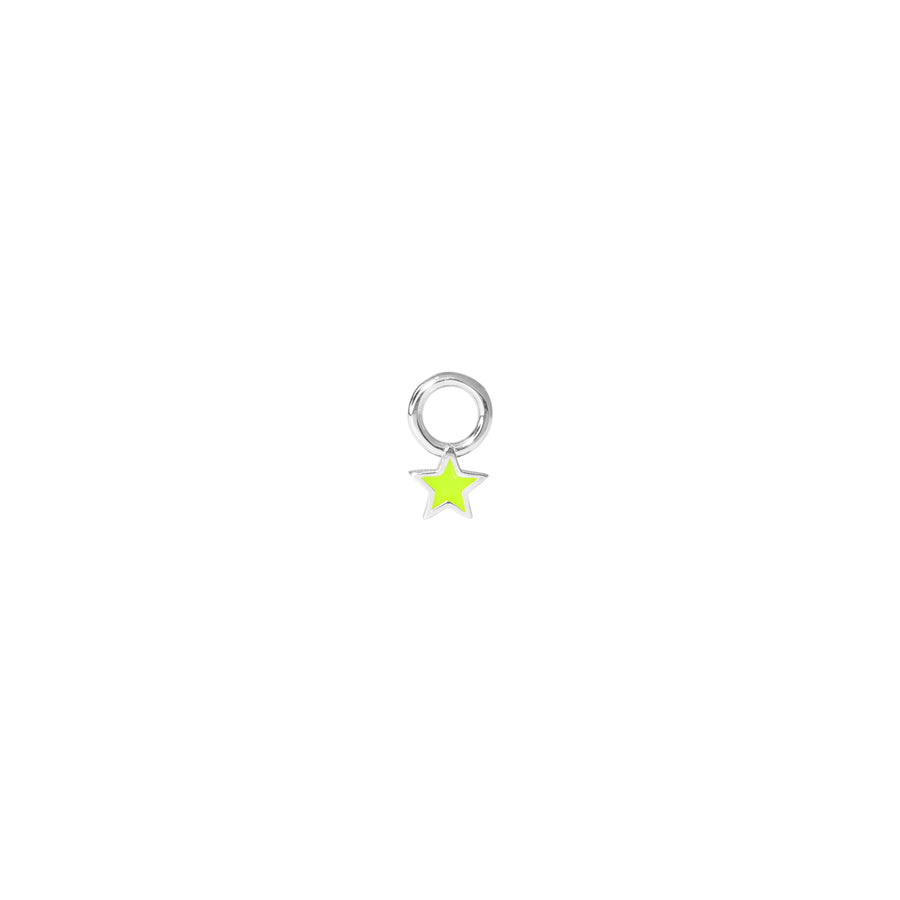 Little Neon Star Charm Silver