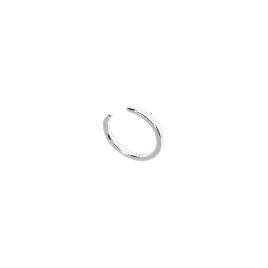 Thin Solid Ear Cuff Silver
