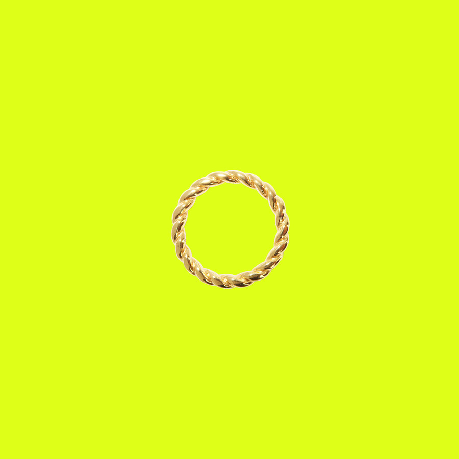 Thick Swirl Ring Gold