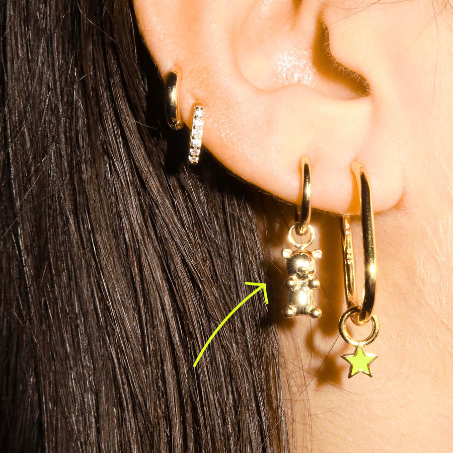 Bear Charm Gold